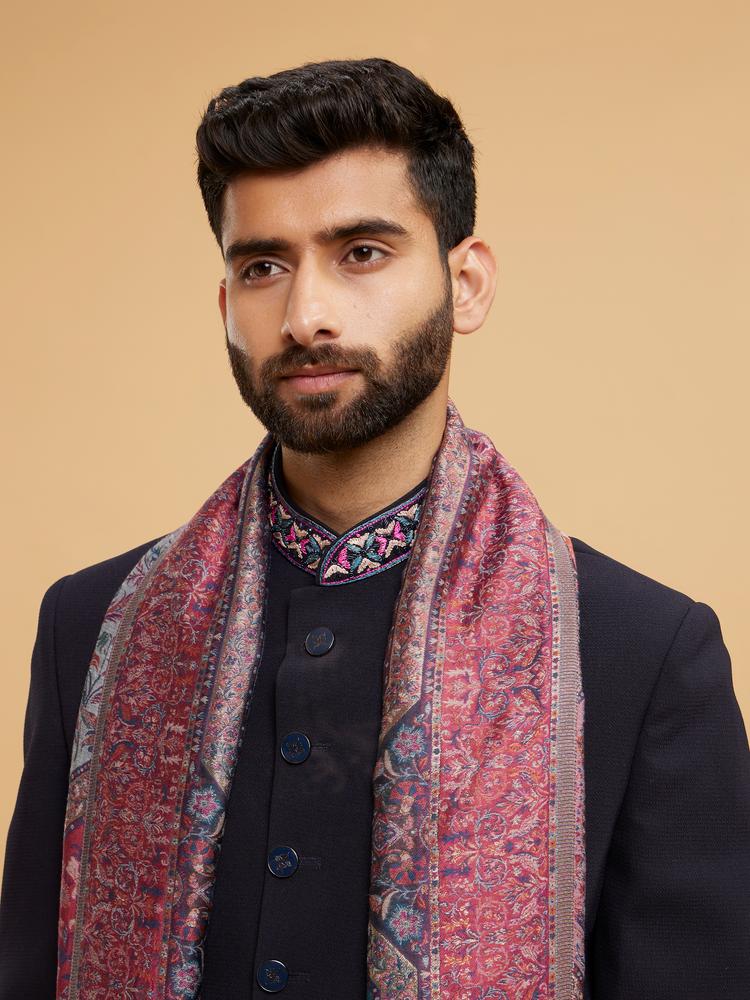 Twamev Men Dark Blue Elegance Indo Western