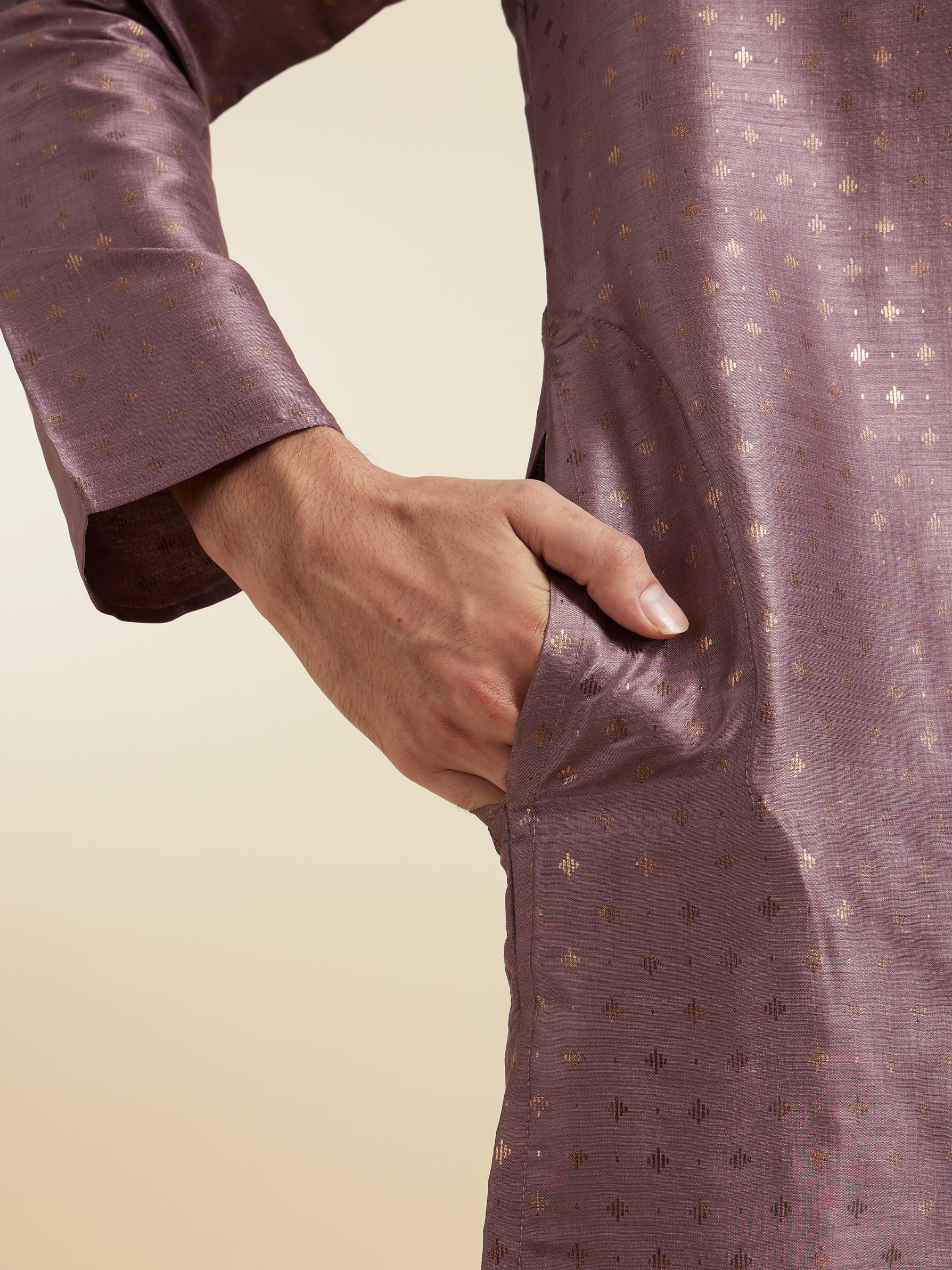 Diwas Men Opulent Purple Elegance Kurta