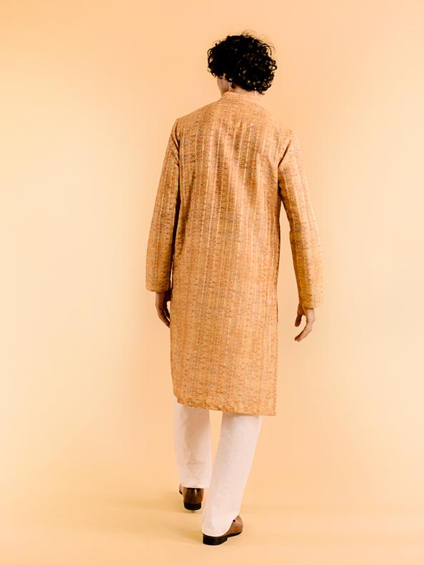 Diwas Men Radiant Mustard Festive Kurta
