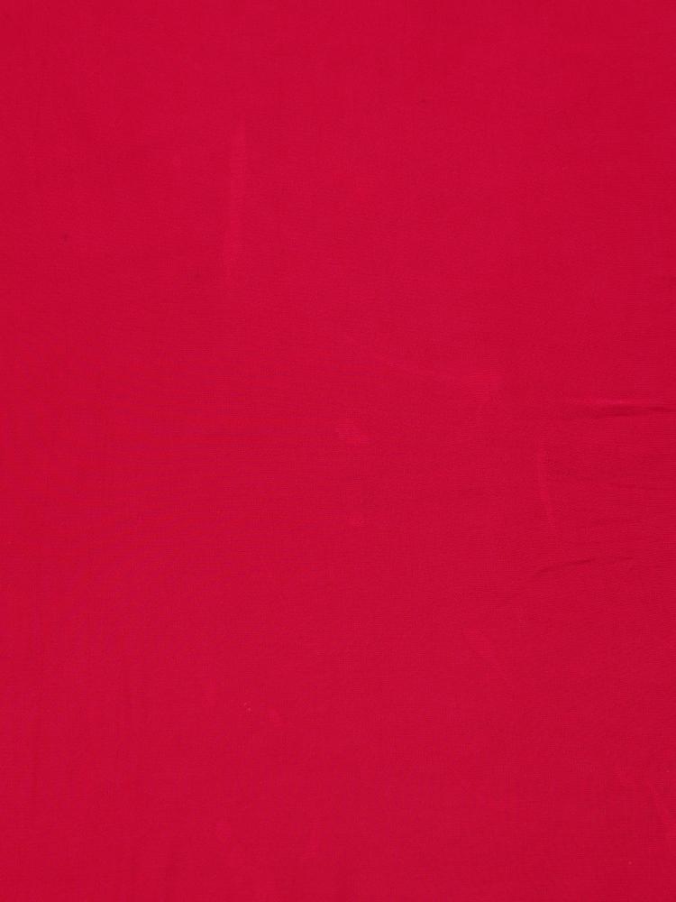 Twamev Women Regal Red Satin Saree