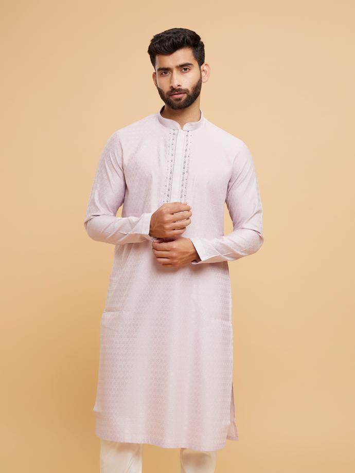 Twamev Men Purple Majesty Kurta Pajama