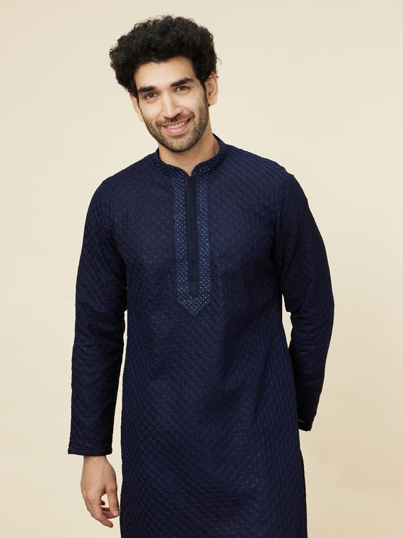 Twamev Men Midnight Majesty Kurta Set