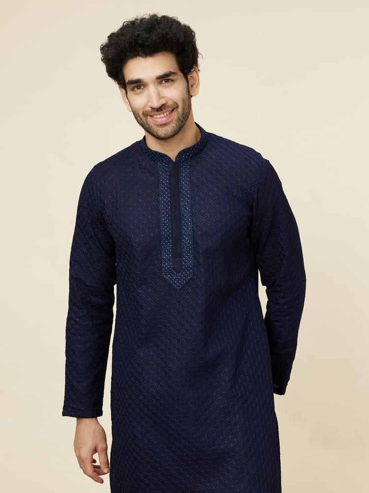 Twamev Men Midnight Majesty Kurta Set