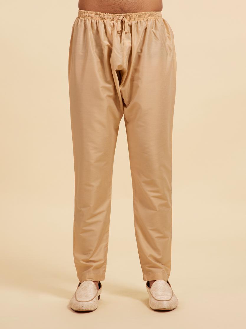 Diwas Men Sand Beige Pencil Fit Pajama