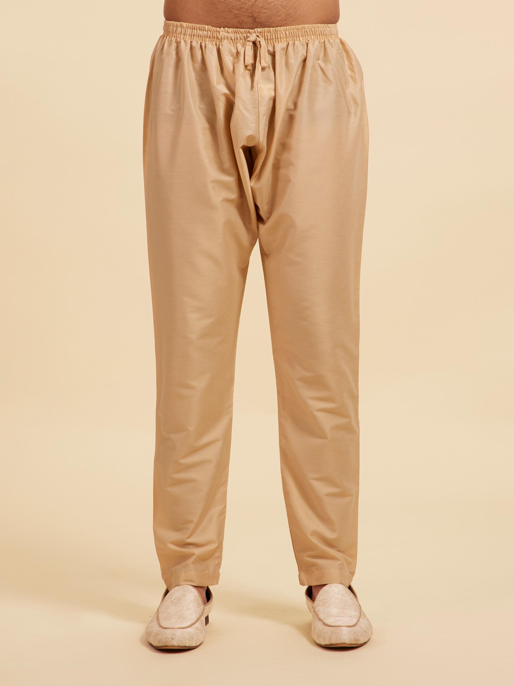 Diwas Men Sand Beige Pencil Fit Pajama