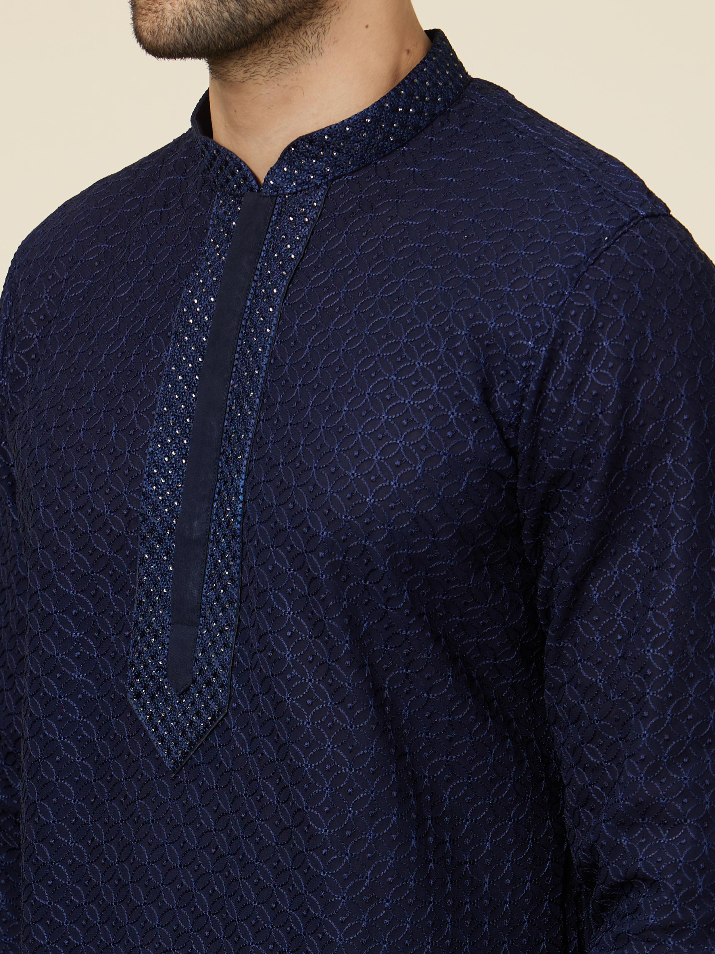 Twamev Men Midnight Majesty Kurta Set