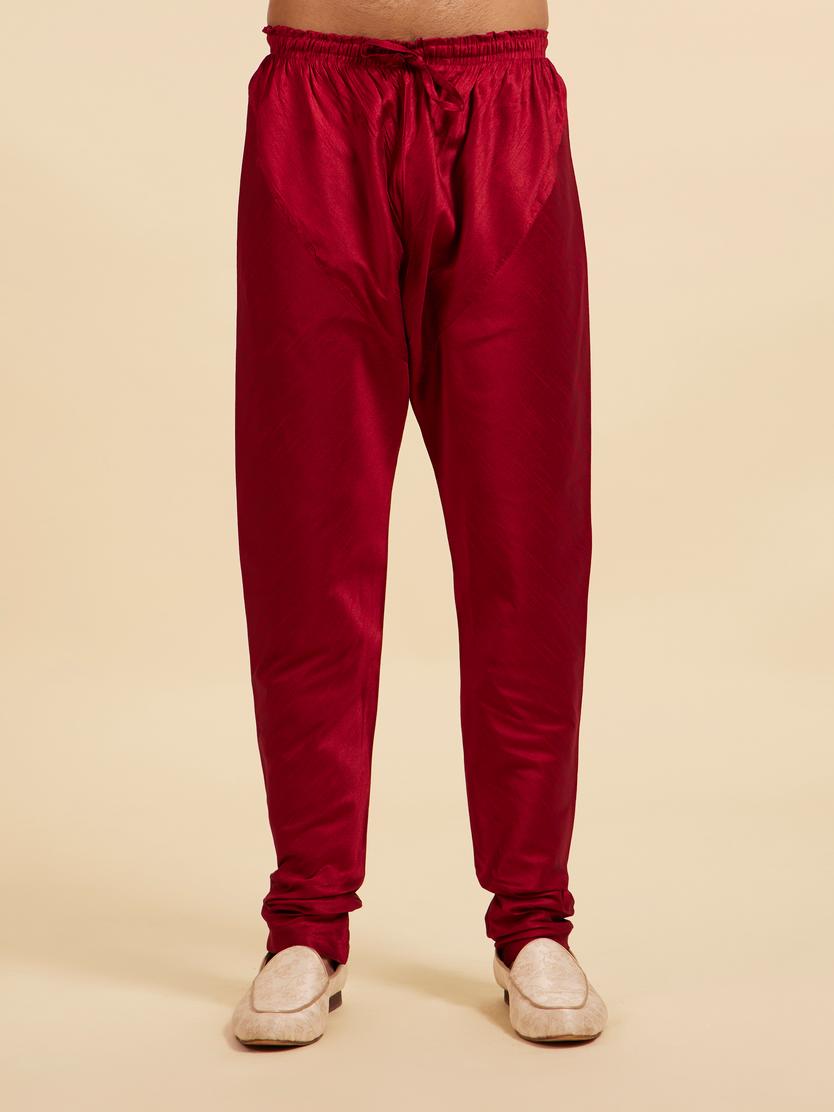 Diwas Men Maroon Red Pajama Pants
