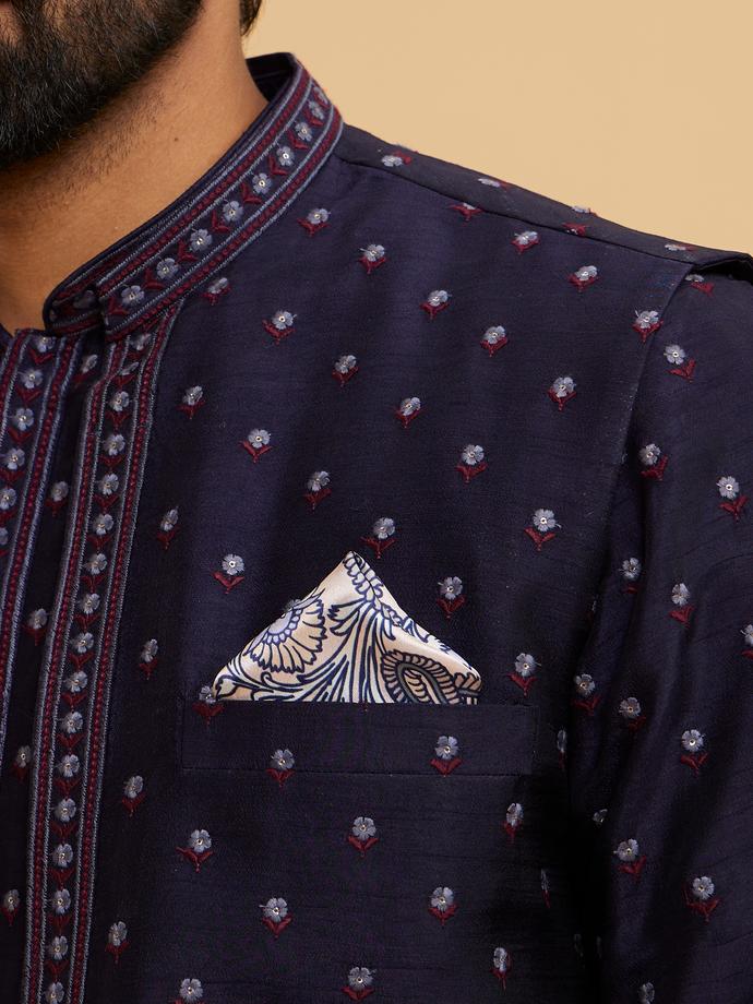 Twamev Men Satin Pink Pocket Square