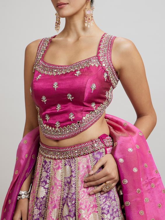 Twamev Women Purple Majesty Lehenga