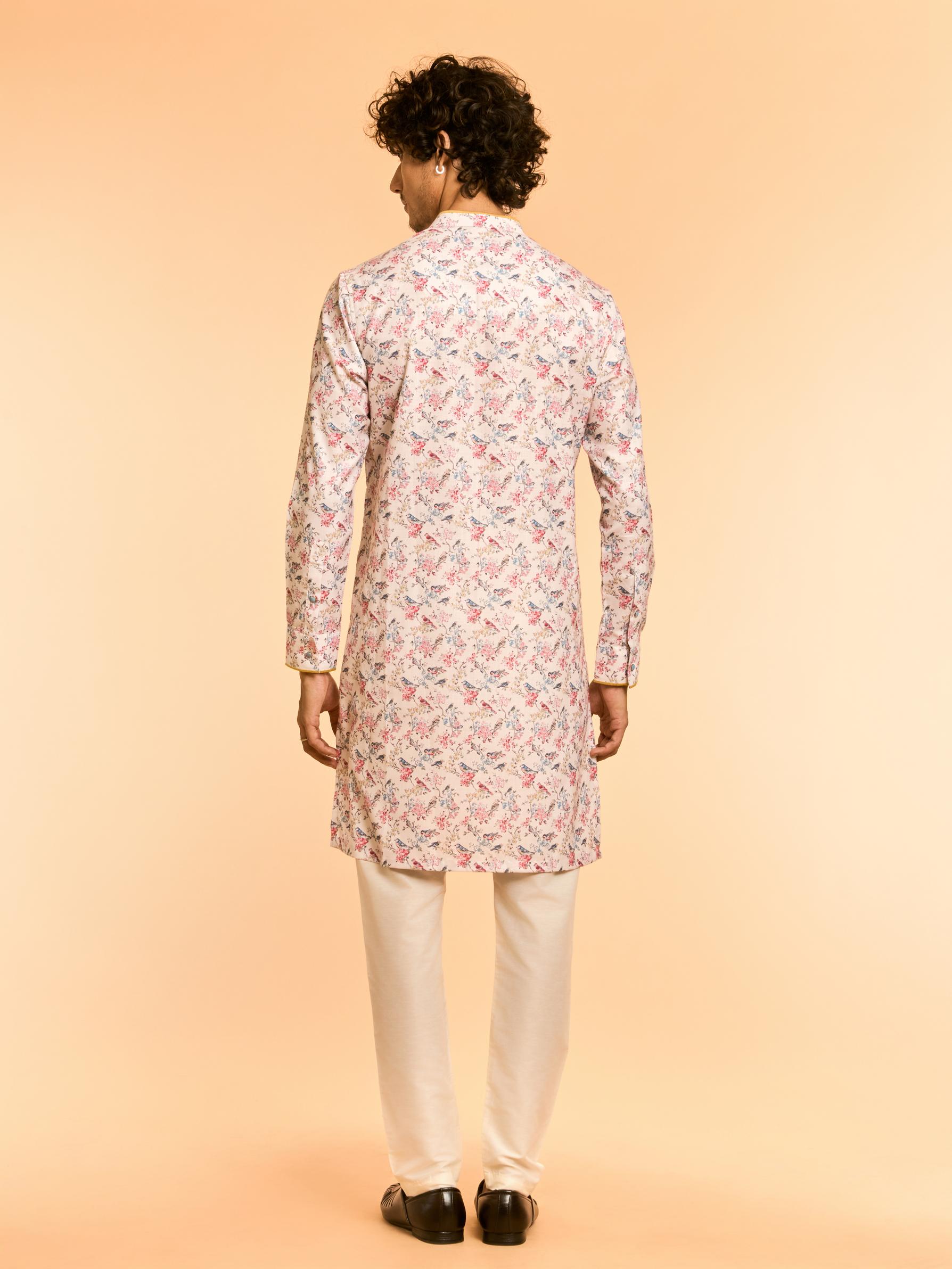 Diwas Men Elegant Warm White Kurta