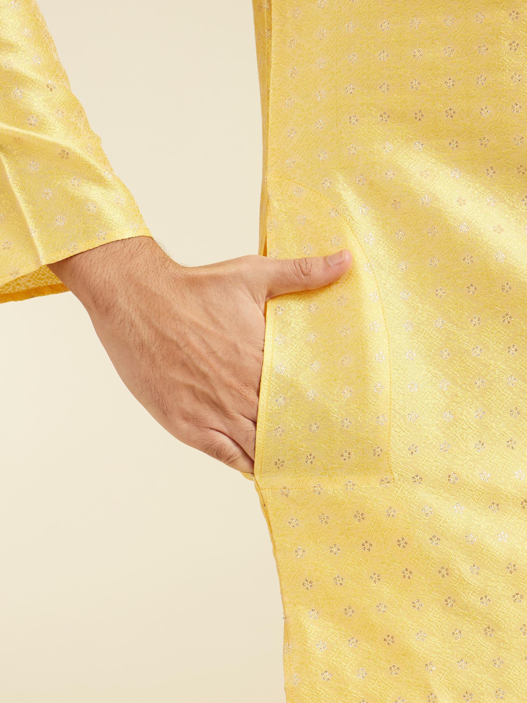 Diwas Men Sunshine Hues Yellow Kurta