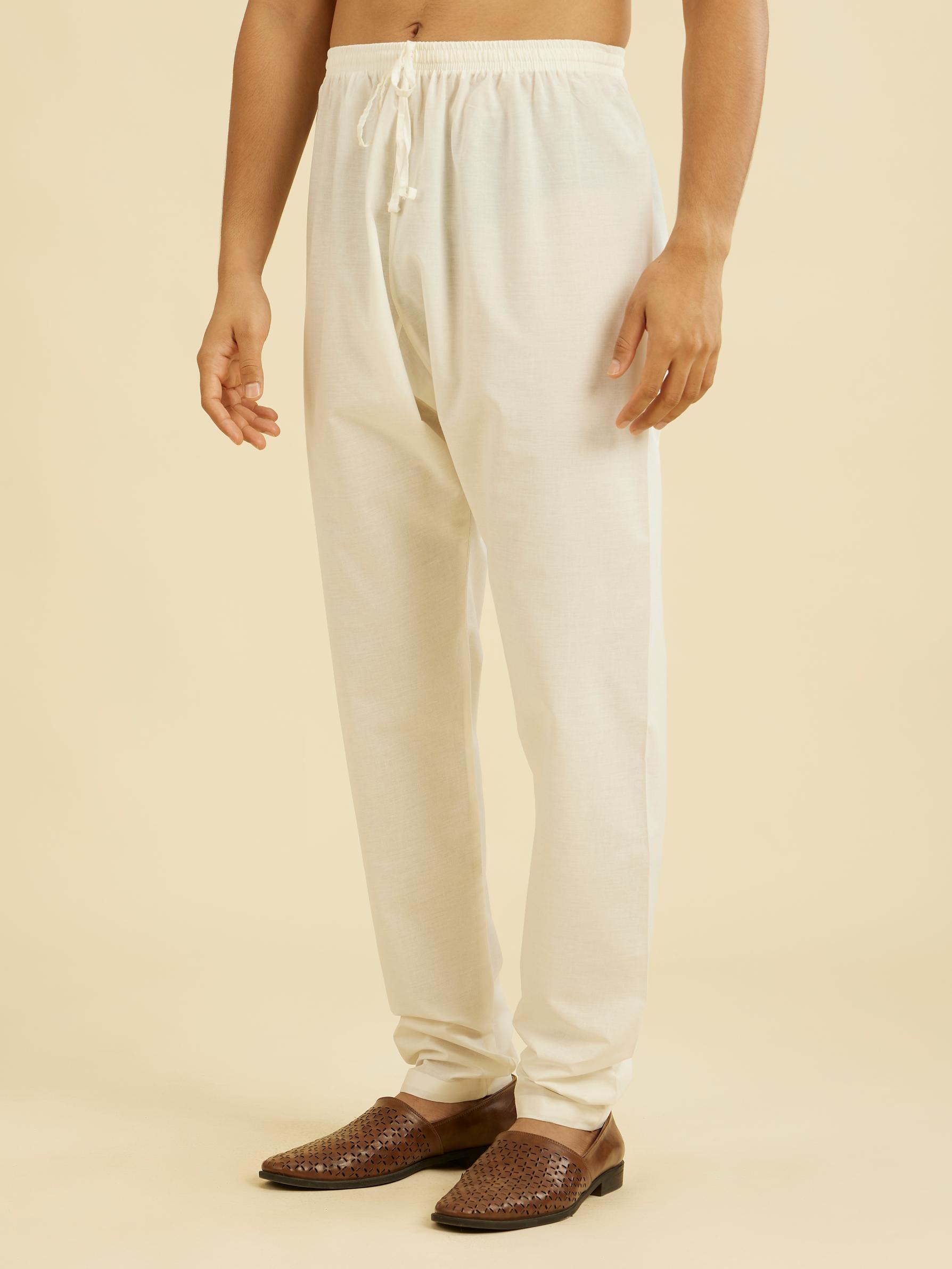 Diwas Men Cotton Classic Pajama Cream