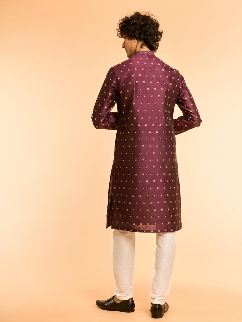 Diwas Men Wine Wonder Kurta