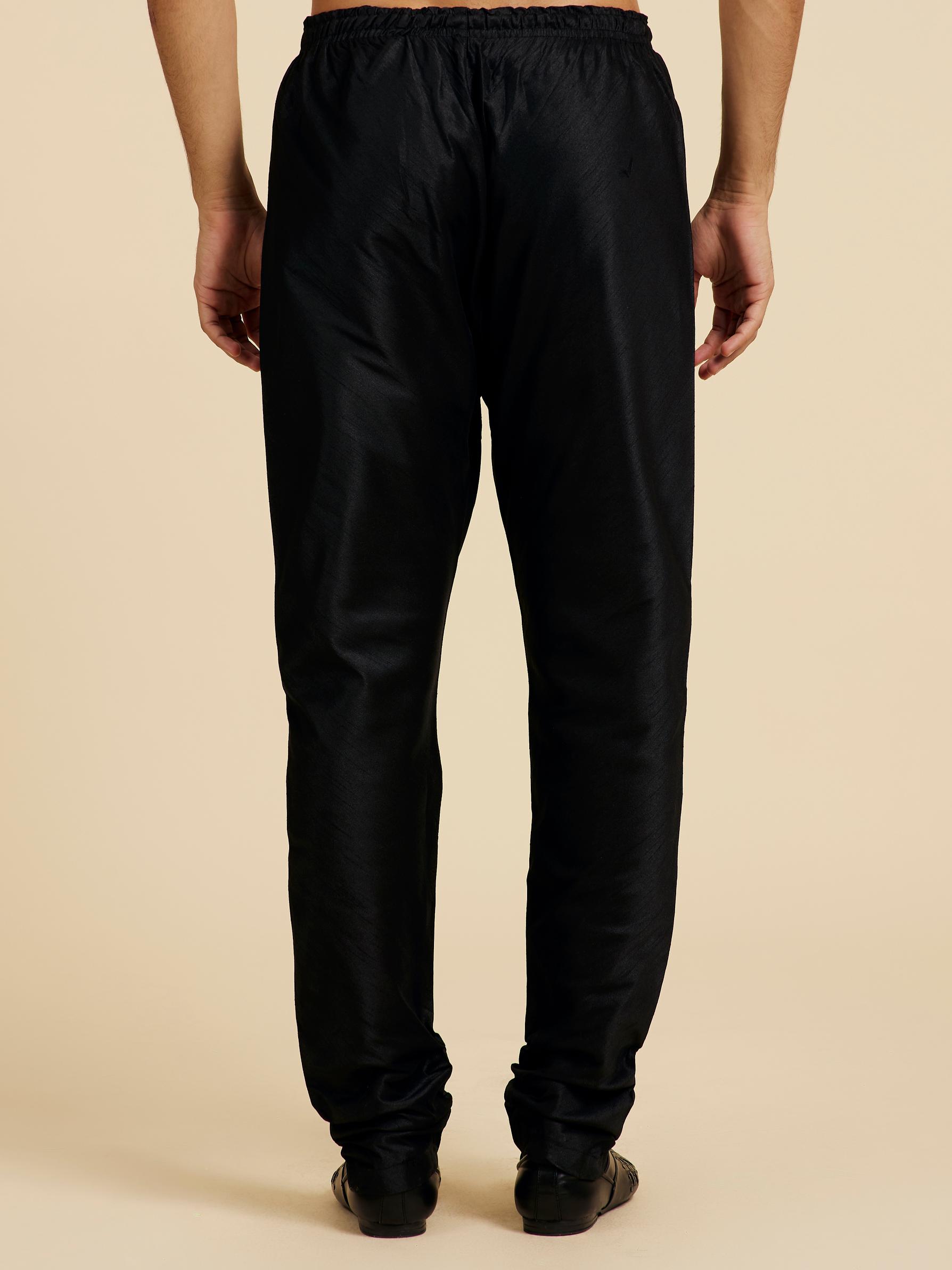 Diwas Men Ebony Black Pajama Pants