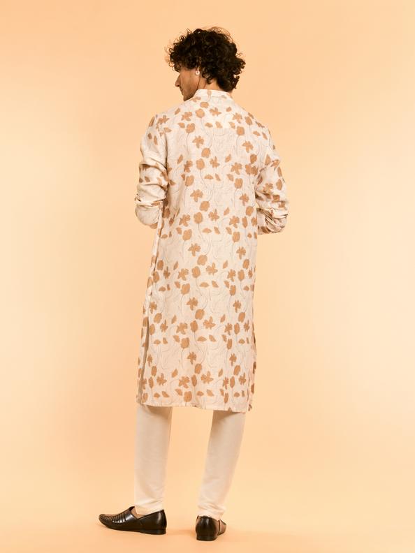 Diwas Men Elegant Cream Kurta