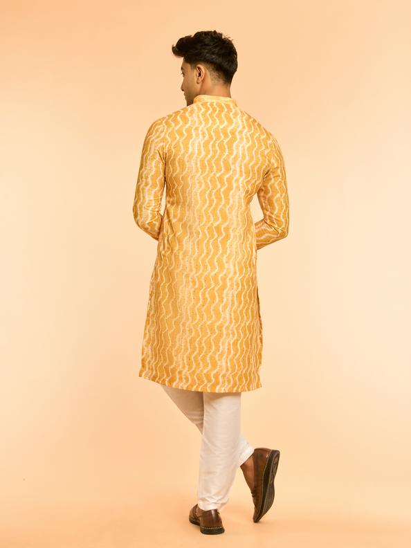 Diwas Men Sun-Kissed Celebration Yellow Kurta