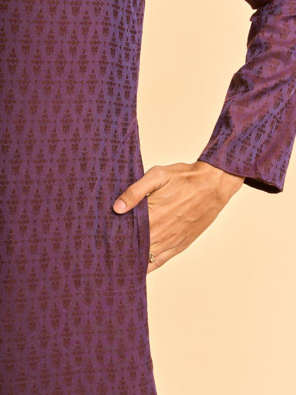 Diwas Men Luscious Purple Dreams Kurta