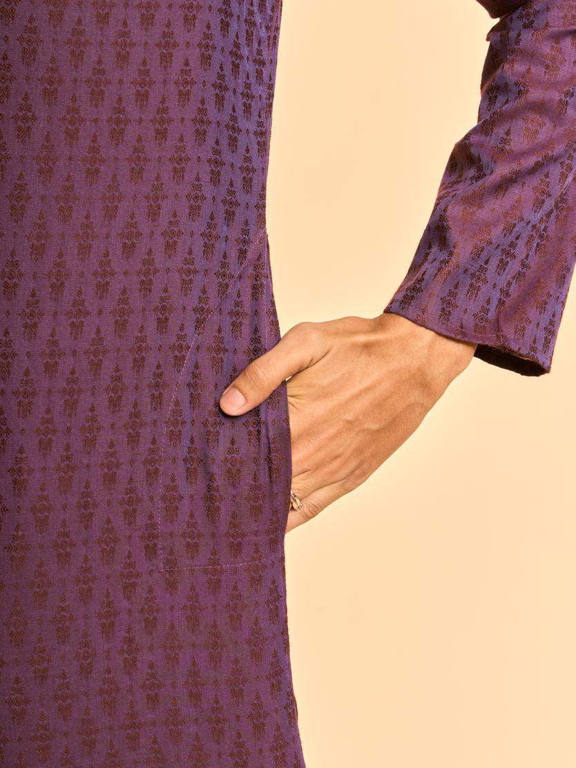 Diwas Men Luscious Purple Dreams Kurta