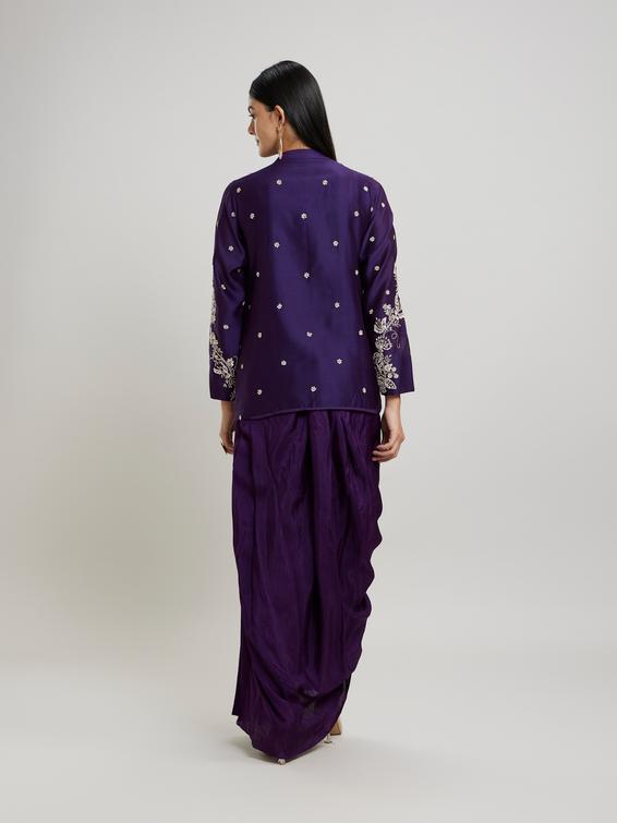 Twamev Women Purple Elegance Indo Western