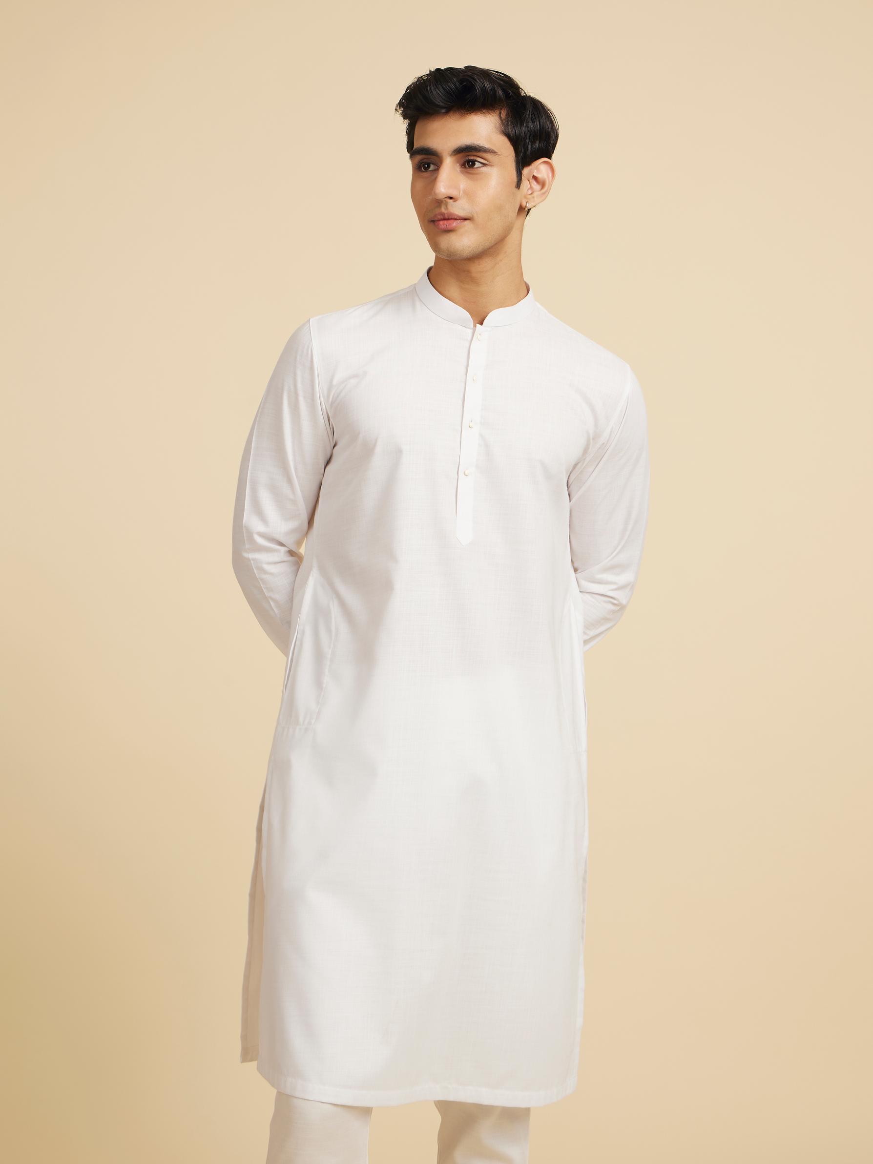 Diwas Men Immaculate White Elegance Kurta