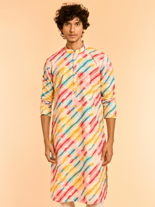 Diwas Men Ethereal White Cotton Kurta