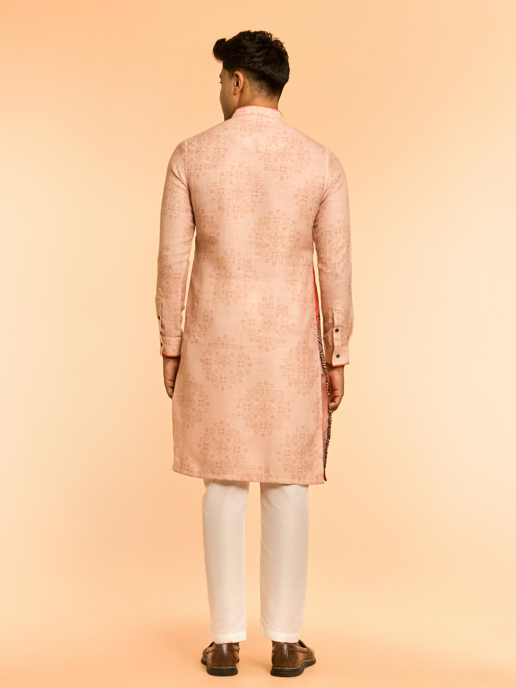 Diwas Men Beige Elegance Kurta