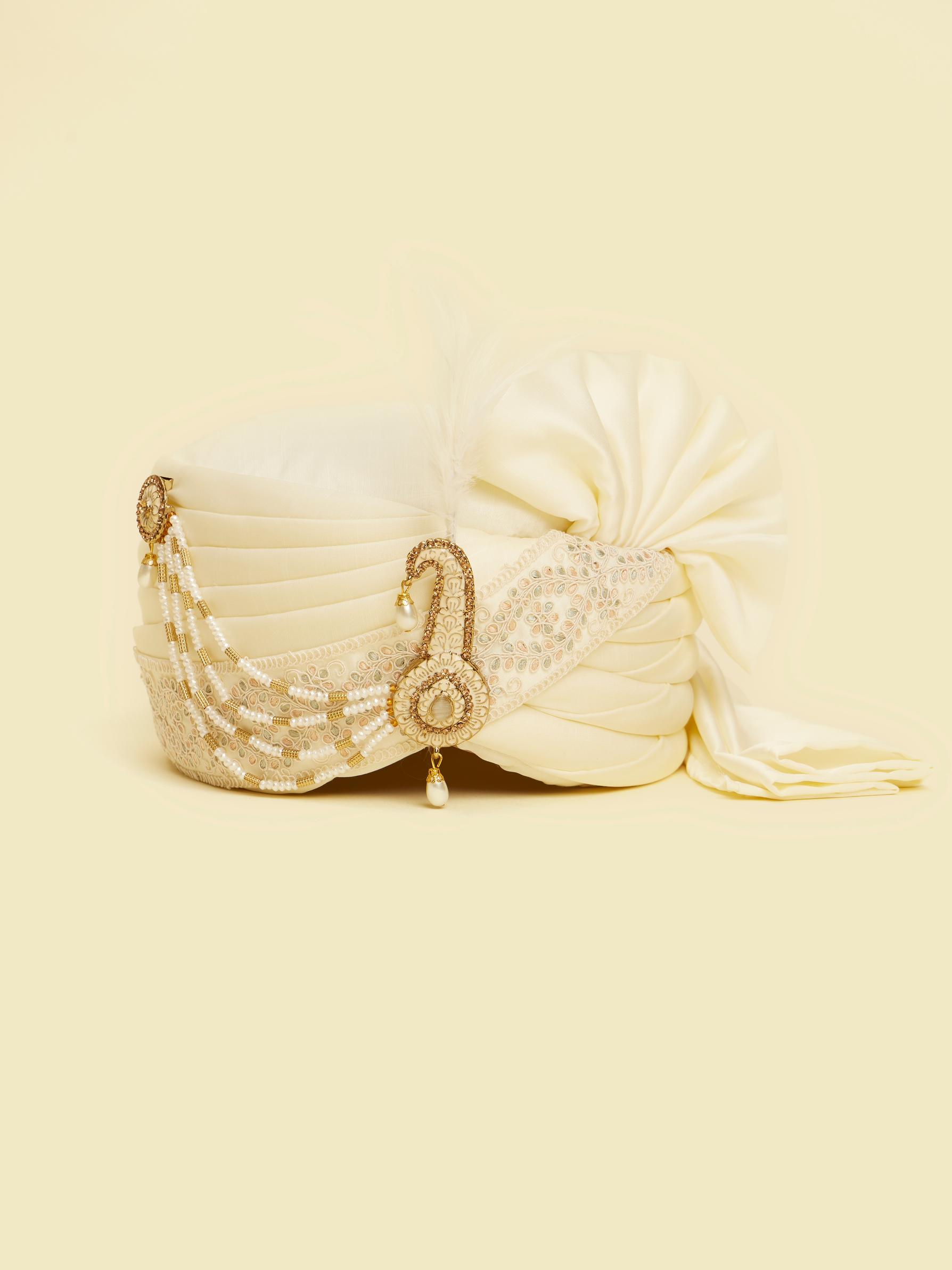 Twamev Men Elegant Cream Safa