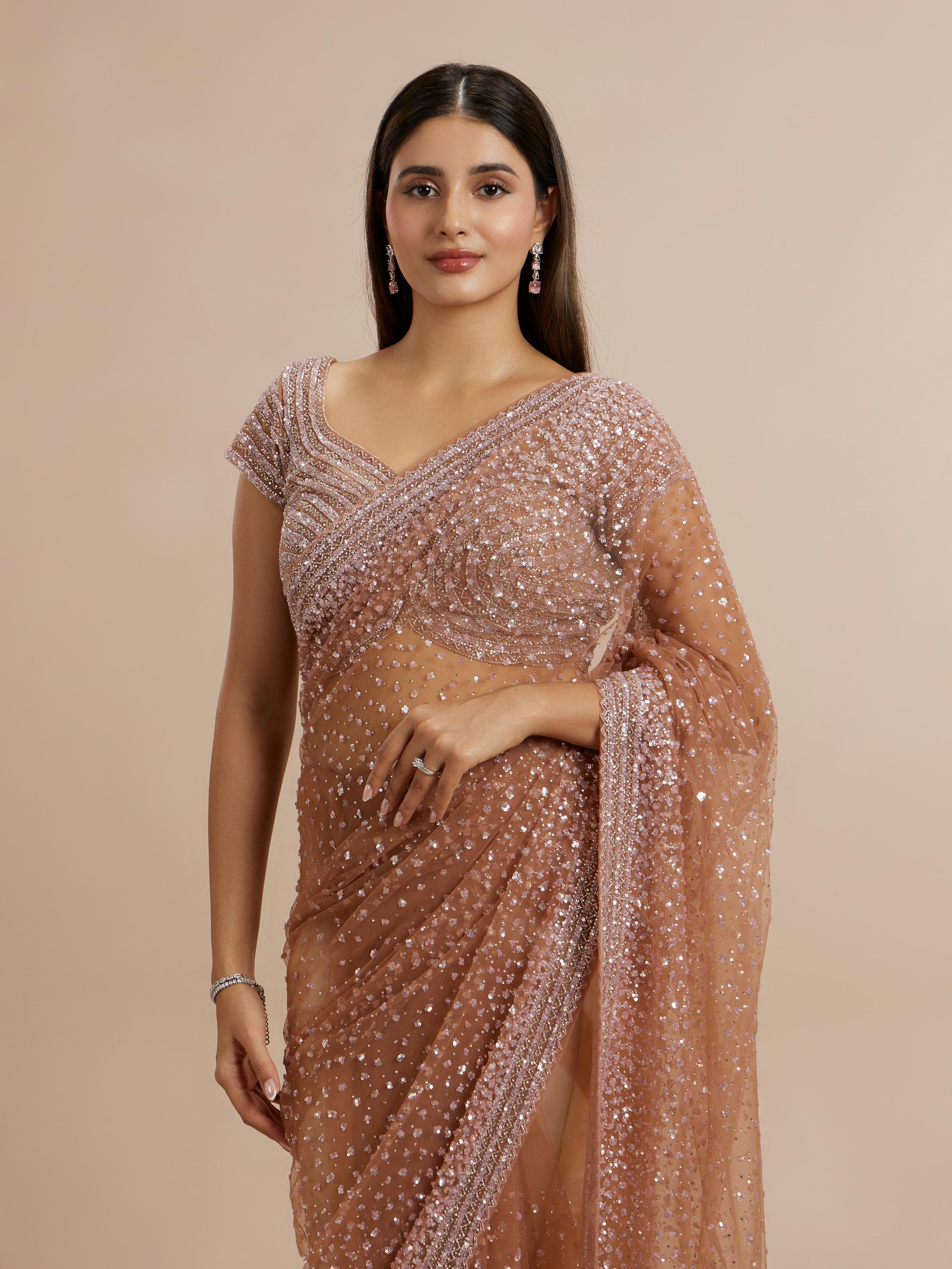 Twamev Women Radiant Purple Array Saree