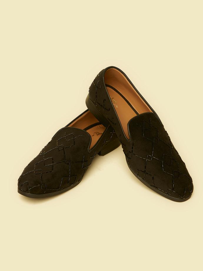 Twamev Men Black Opulence Festive Jooti
