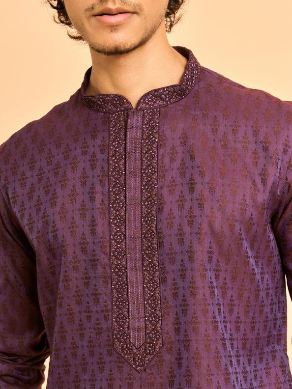 Diwas Men Luscious Purple Dreams Kurta