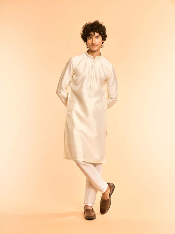 Diwas Men Elegant Cream Kurta