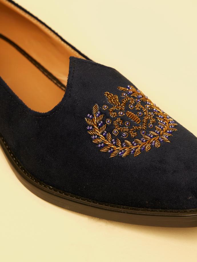 Twamev Men Blue Velvet Opulence Juti