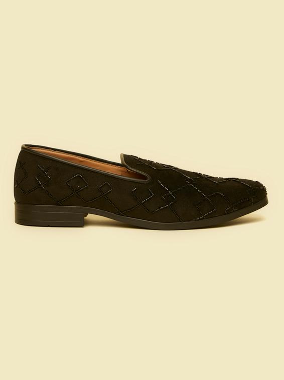 Twamev Men Black Opulence Festive Jooti