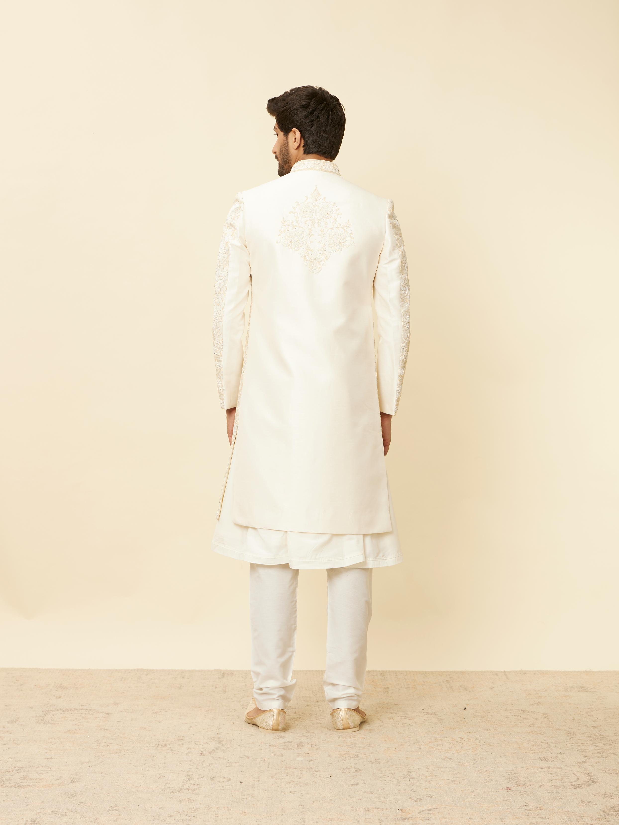 Twamev Men Warm White Radiance Sherwani