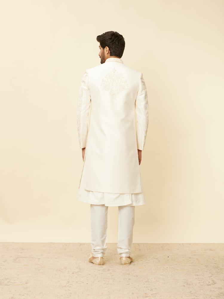 Twamev Men Warm White Radiance Sherwani