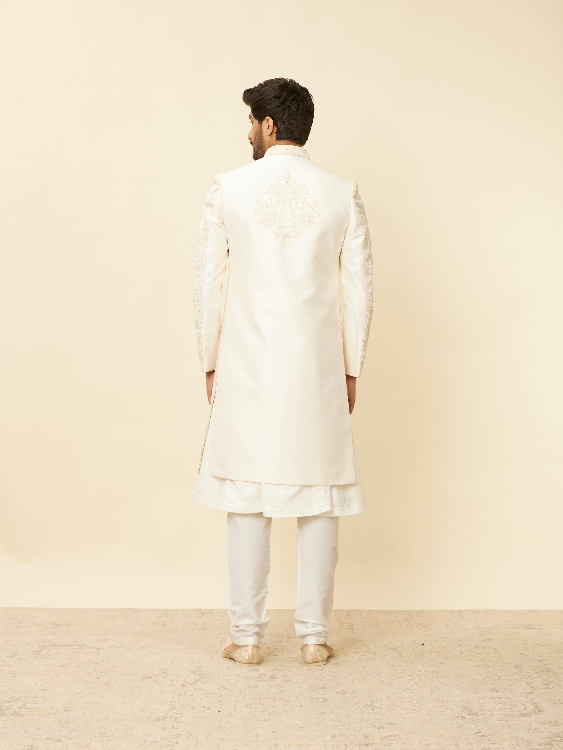 Twamev Men Warm White Radiance Sherwani