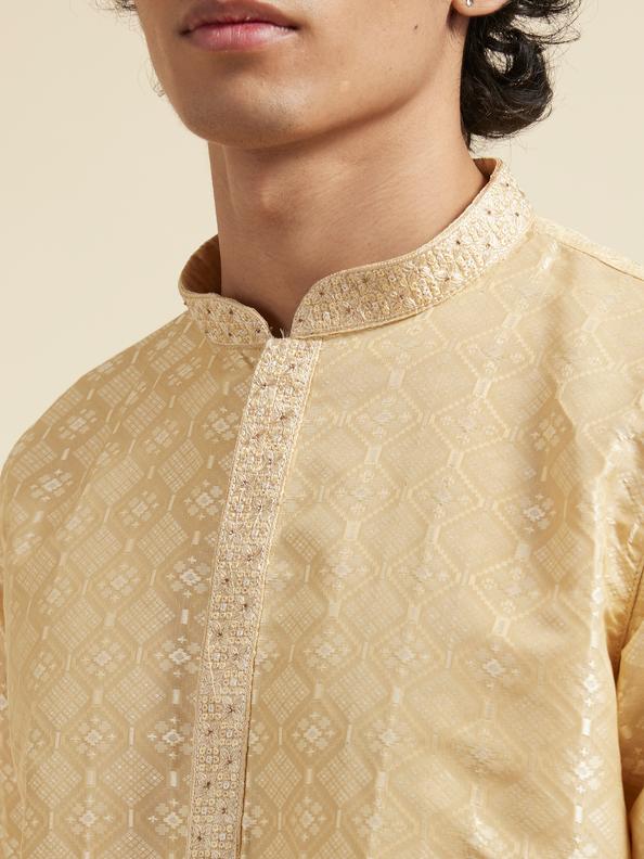 Diwas Men Regal Beige Majesty Kurta Pajama