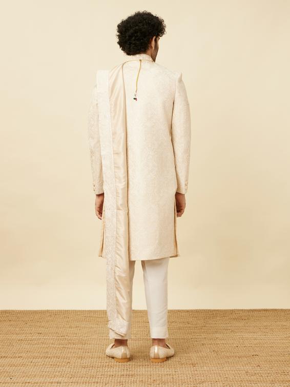 Twamev Men Classic Beige Sherwani