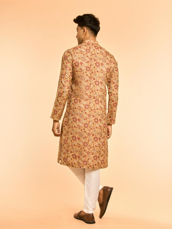Diwas Men Mustard Mystique Kurta