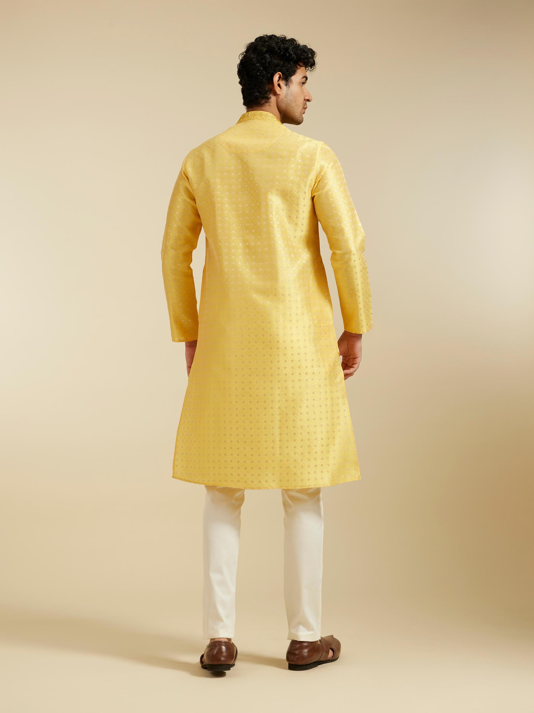 Diwas Men Sunshine Hues Yellow Kurta