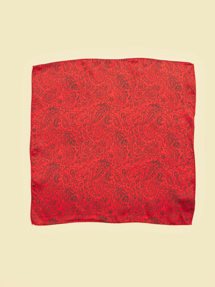 Twamev Men Red Satin Dupatta