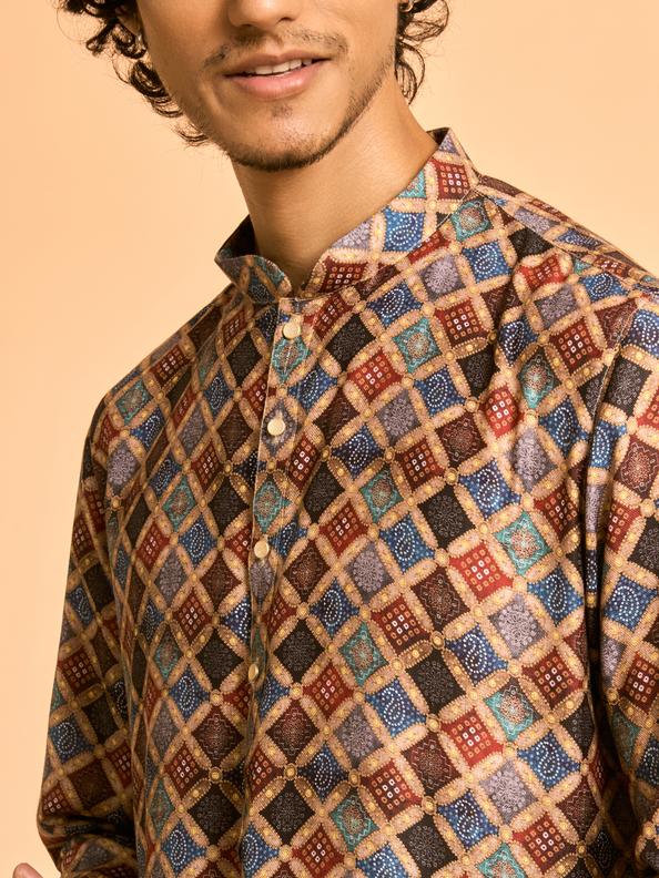 Diwas Men Beige Elegance Kurta