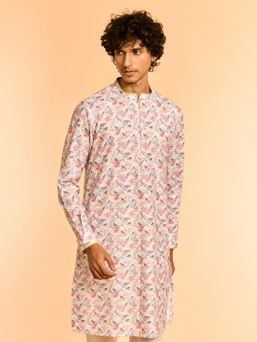 Diwas Men Elegant Warm White Kurta