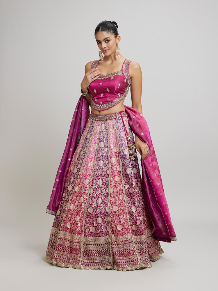 Twamev Women Purple Majesty Lehenga