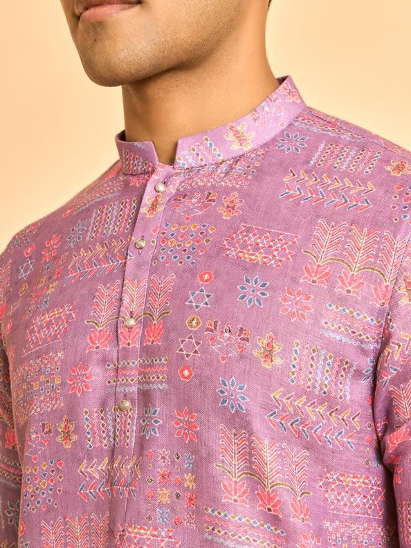 Diwas Men Sublime Lilac Kurta