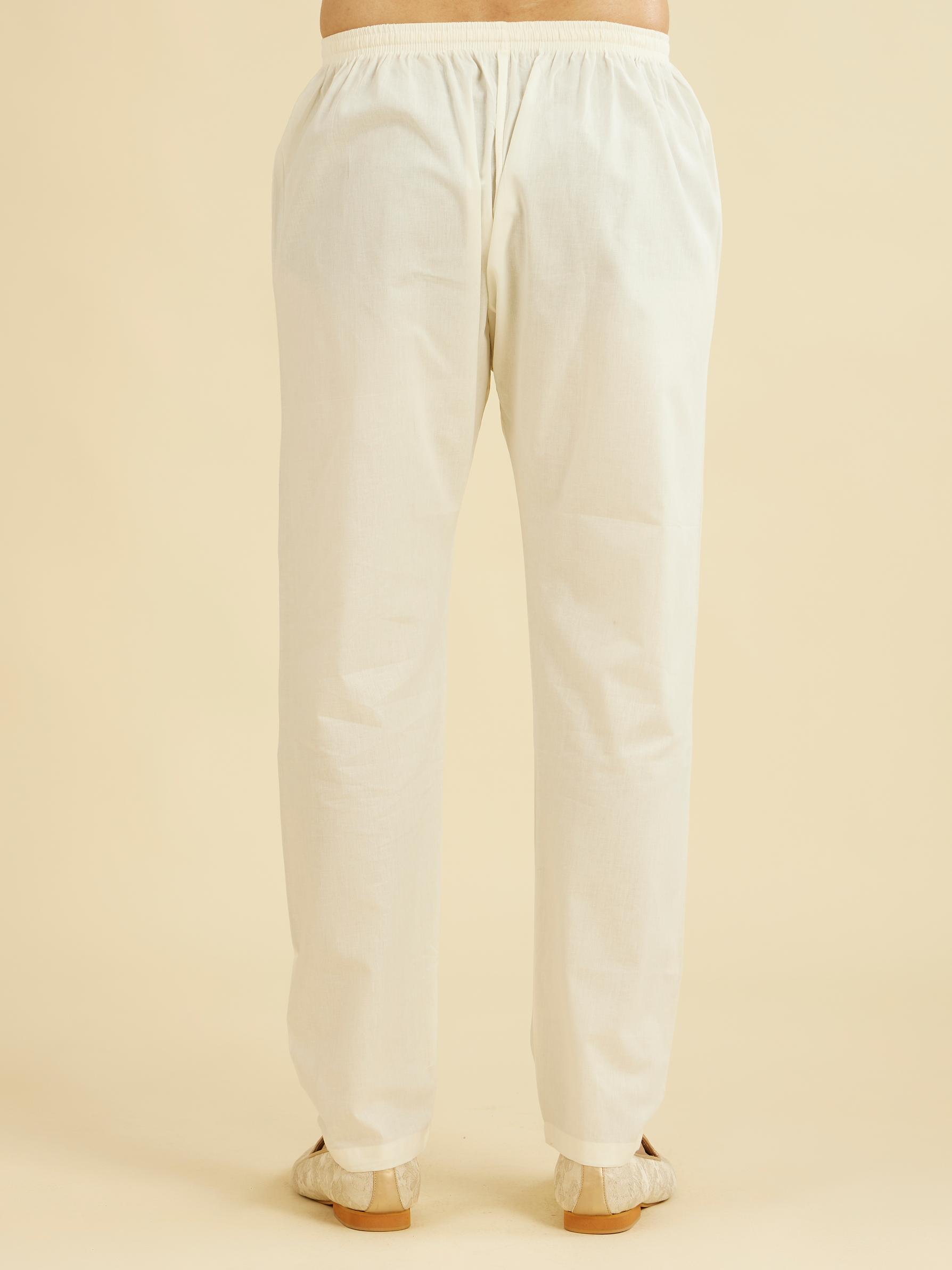 Diwas Men Cream Cotton Delight Pajama