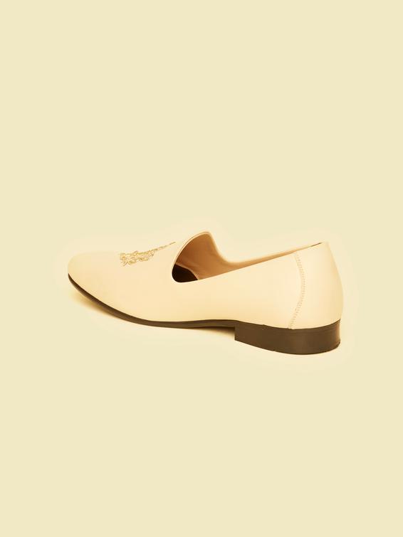 Twamev Men Elegant Beige Juti