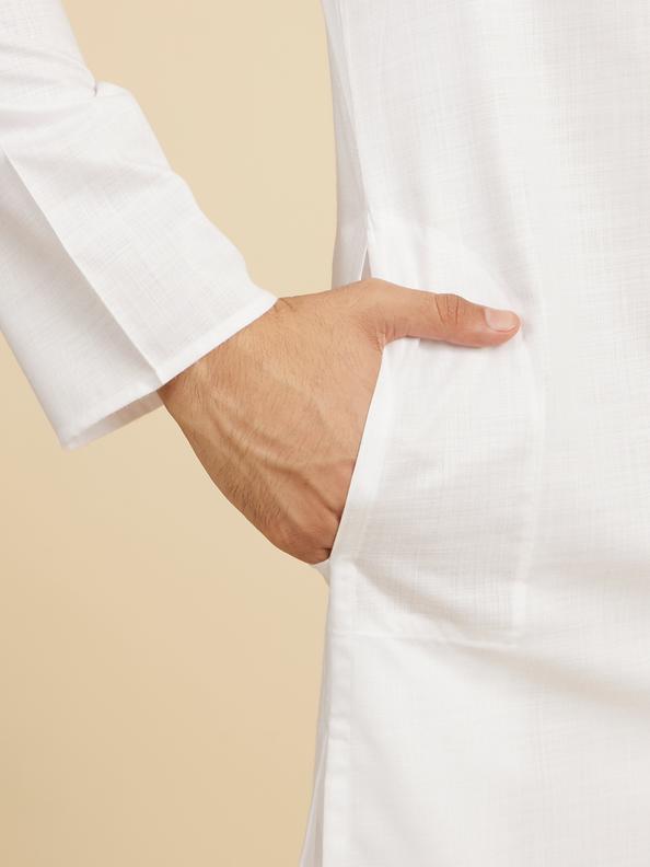 Diwas Men Immaculate White Elegance Kurta