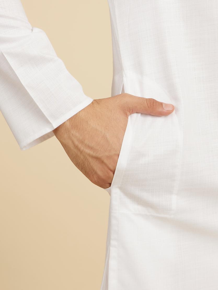 Diwas Men Immaculate White Elegance Kurta
