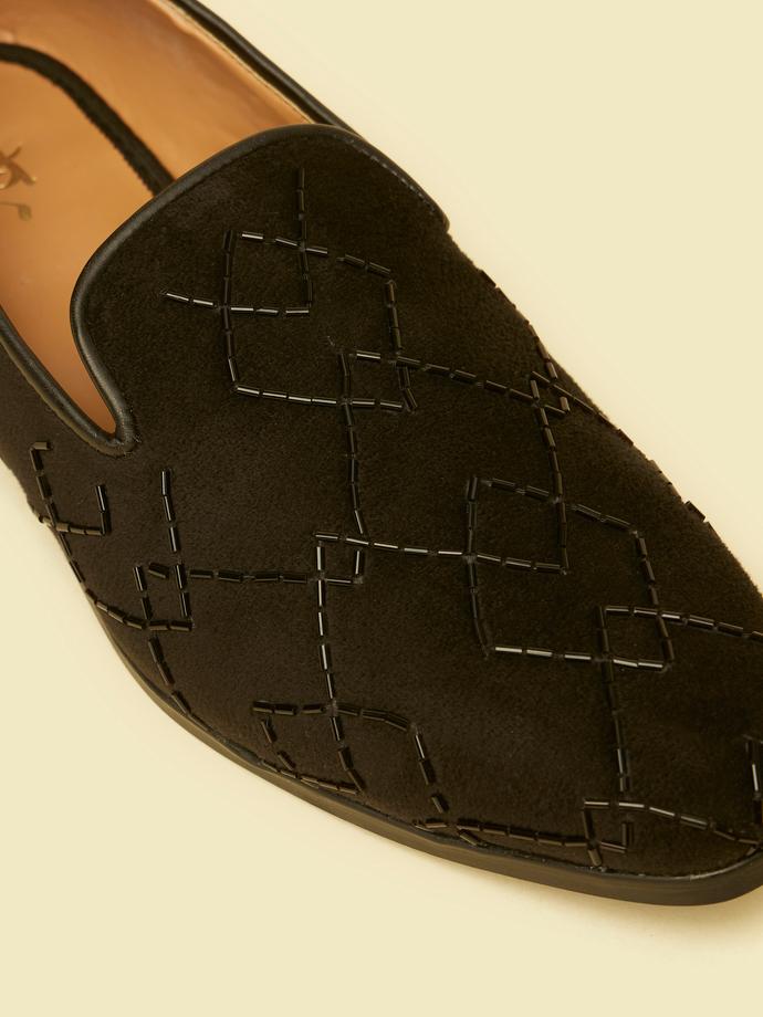 Twamev Men Black Opulence Festive Jooti